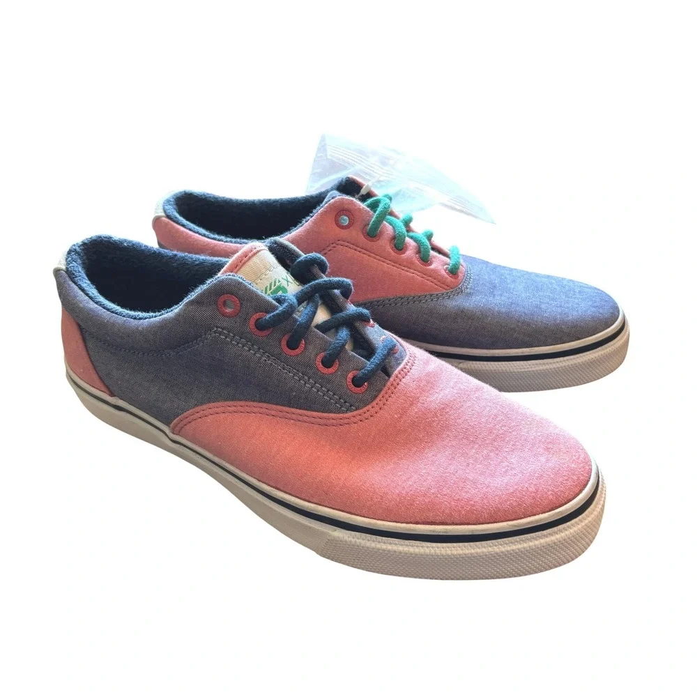 Sperry Extra Butter Mens 9.5 Pink Blue CVO Country Club Golf Sneakers Ball inc.